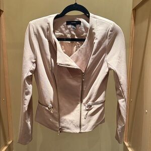 Forever 21 Light Tan Blazer with Zipper Detail